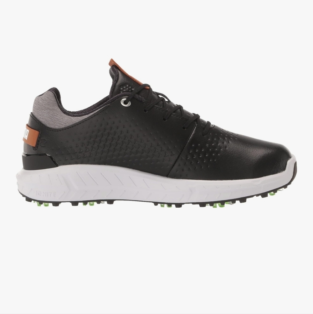 pumagolf Men's Ignite Articulate Leather Golf Shoe, Puma Black-Puma Silver 8 New - Picture 7 of 8